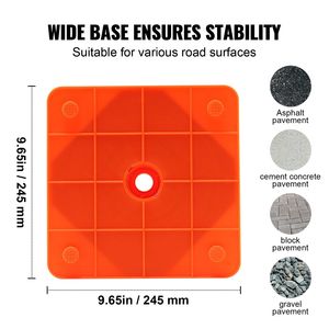 Set di 4 Coni di Sicurezza Pieghevoli da 18 Pollici, Coni Riflettenti per Costruzioni e Segnalazione Stradale con Base Larga e Borsa per il Trasporto - Product Image 4
