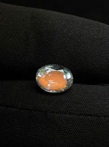 Pierre de lune arc-en-ciel de Madagascar, taille ovale. Incroyable feu orange avec jeu de couleurs. - Product Image 2