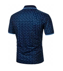 La nueva camiseta POLO de manga corta para hombre para el verano de 2025 es informal, moderna, suave y transpirable con estampado 3D. - Product Image 3