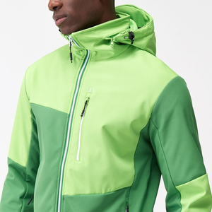Color Blocking Men Waterproof Softshell <b>Jacket</b> Windproof Outdoor Travel Winter Front Zipper Autumn Wear Softshell <b>Jacket</b> - Product Image 5