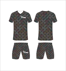 Conjunto de Uniforme de Fútbol Personalizado con Sublimación y Patrón Oscuro, Transpirable, para Entrenamiento, Venta al Por Mayor, Traje Deportivo de Secado Rápido para Hombre - Product Image 1