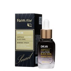 Farmstay Doctor V8 Solution Black Snail Ampoule 30ml 1pz - Siero Viso Concentrato - Prodotto Scontato - Product Image 1