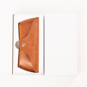 Étui de protection pour lunettes en cuir véritable, pochette luxueuse en cuir de vachette souple, fine, faite à la main, vintage, pour lunettes de lecture, LGC-0087 - Product Image 4