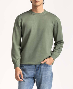Sudadera Cómoda para Hombre, Estilo Informal, Lavado Ácido, Corte Regular, Suave, 100% Mezcla de Algodón, Color Sólido, Alta Calidad, Ecológica - Product Image 1