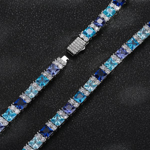 Best Quality Custom Moissanite Tennis Bracelet for <b>Men</b> Women 925 Silver Hip Hop Jewelry for Wedding and Anniversary Gifts - Product Image 4