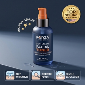 Tonique facial hydratant et exfoliant de qualité supérieure, best-seller en Malaisie, pour resserrer les pores, sans silicone, pour hommes adultes. - Product Image 2