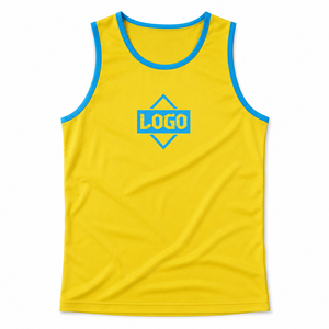Camiseta Deportiva de Malla de Secado Rápido para Hombre con Logotipo Personalizado, Transpirable, para Gimnasio, Fitness, Entrenamiento, Sin Mangas, Venta al Por Mayor - Product Image 1