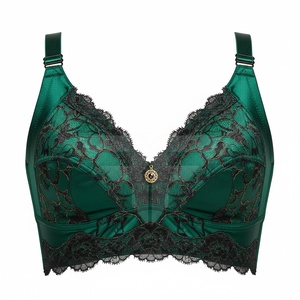 Sujetador deportivo para mujer con bordado 3D frontal, liso, 100% algodón, antibacteriano, ecológico, transpirable, de secado rápido, talla mediana - Product Image 2