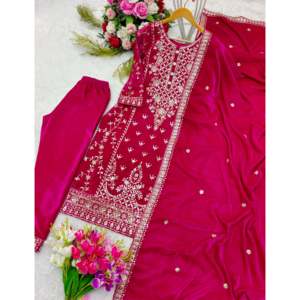 Magnifique ensemble haut et dupatta pour soirée, taille XL - Product Image 3