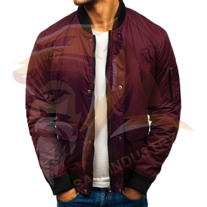 Hot Selling <b>Men</b> Bomber <b>Jackets</b> 100% Polyester Material <b>Lightweight</b> Breathable Customized Logo Printing Bomber Winter <b>Jacket</b> - Product Image 4