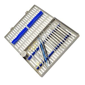 15-Piece Stainless Steel Manual Dental Bone Grafting <b>Kit</b> Sinus Lift Implant Instruments Class I CE ISO Certified Grip Surgical - Product Image 6