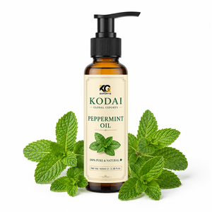 Huile Essentielle Liquide de Menthe Poivrée Pure et Naturelle 100g pour Soins de la Peau et des Cheveux, Utilisation à Domicile et en Salon, avec Prise US - Product Image 1