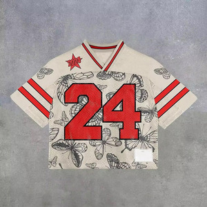 Camiseta de Fútbol Americano Retro Vintage, Estilo Clásico de la Vieja Escuela, Tejido de Malla Atlético Transpirable, Uniforme Deportivo y Camiseta de Fútbol - Product Image 3