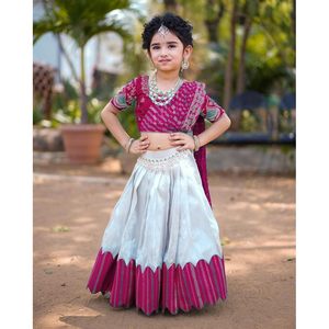 DESIGNER CHENILLE EMBROIDERY SEQUENCE WORK <b>LEHENGA</b> BLOUSE ATTRACHED DUPATTA RANI Gharara - Product Image 1