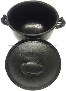Caldero de hierro fundido con asa y tapa para otoño, verano, primavera, difuminado de madera de agar y rituales para quemar incienso, uso aromático - Product Image 3