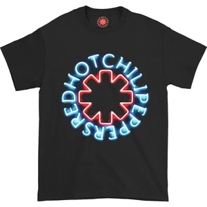 เสื้อยืดสีดำสำหรับผู้ชาย Red Hot Chili Peppers พิมพ์ลายโลโก้ดาวสีแดง แขนสั้น ทรงสปอร์ต คอกลม ผ้าเจอร์ซีย์ - Product Image 1