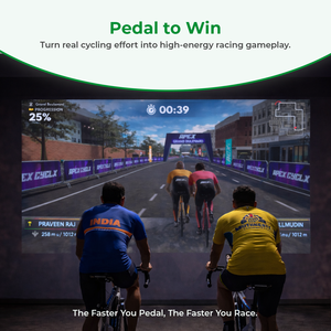 Système de jeu de cyclisme interactif multijoueur Eshark |   Plateforme de fitness et éducative en métal dotée de capteurs |   INEK00021 - Product Image 2