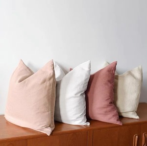 Funda de Almohada de Lino de Color Sólido, para Oficina, Sofá, Cojines, Uso Doméstico, Venta al Por Mayor - Product Image 5