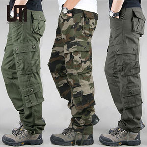 Pantalones Casuales para Hombre, Corte Recto, Transpirables, Ecológicos, de Lona Estampada, Tácticos, con Múltiples Bolsillos, Ligeros - Product Image 1