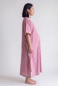 Vestido Kaftán de Maternidad con Estampado de Bloques para Mujer, Vestido Maxi Holgado Estilo Boho para Embarazo y Lactancia, Precio al por Mayor - Product Image 3