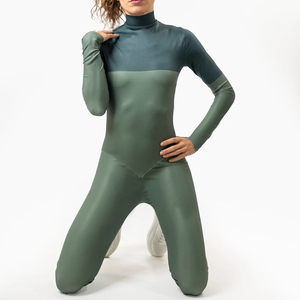 Mono de yoga para mujer de una pieza, con tirantes de sujetador deportivo y control de abdomen, para fitness, gimnasio y entrenamiento, ropa deportiva - Product Image 4