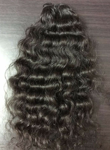 Nueva llegada Deep Curl Unprocessed Virgin Hair Bundle Calidad superior Indian Temple Extensión de cabello humano Estilo de onda natural - Product Image 2