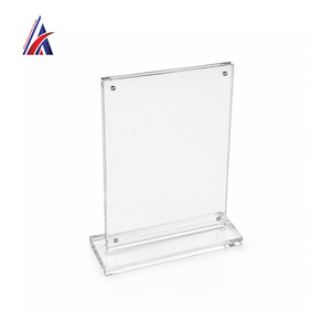 Support de table magnétique en acrylique transparent pour menu A4, double face, pour affichage sur bureau, fabriqué en Malaisie - Product Image 4