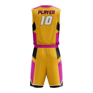 Uniforme de basket-ball personnalisé de nouveau Style concevez votre propre ensemble de sublimation imprimer maillot de basket-ball réversible pour hommes enfants jeunes - Product Image 3