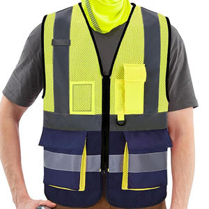 เสื้อแจ็คเก็ตนิรภัยสะท้อนแสงแบบกันน้ำระบายอากาศได้มาตรฐาน ANSI Class 1 มองเห็นได้ชัดเจน มีไฟ LED ที่กระเป๋า  โลโก้สีตามสั่ง คุณภาพสูง - Product Image 5