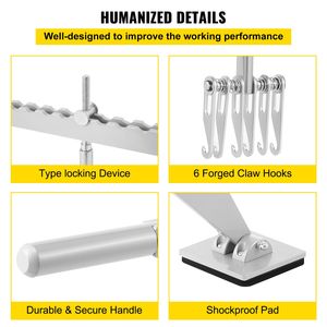 Portable Dent Pull Lever Bar 6 Claw Hook Single Leg Lifter Aluminum Alloy <b>Car</b> Body <b>Repair</b> Equipment Dent Puller for <b>Repairing</b> - Product Image 5