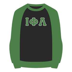 เสื้อสเวตเชิ้ตแขนยาวสีดำ Iota Phi Lambda Sorority ลายตัวอักษรกรีก เสื้อผ้าลำลองสำหรับผู้หญิง เสื้อคอกลม - Product Image 1