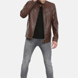 Cheap Price High Quality Best Design Men's <b>Leather</b> <b>Jacket</b> Easy To Wear Fresh Piece PU <b>Leather</b> <b>Jacket</b> For Men - Product Image 2