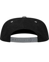Gorra Snapback Personalizada Negra y Gris con Visera Plana para Hombre y Mujer, Ajustable, de Algodón, Estilo Béisbol, Casual, Streetwear, Calidad Premium