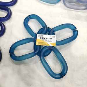 Chaînes en résine personnalisables, maillons de grande taille et couleurs claires, maillons en résine multicolores de grande taille disponibles. - Product Image 6