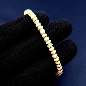 HAYAAT GEMS Luxury Natural Rainbow Multi <b>Fire</b> Ethiopian Opal Roundel Beads Silver Plated Unisex Bracelet Gift - Product Image 2