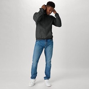 Sudadera con Capucha para Hombre - Sudadera con Capucha de Forro Polar EcoSmart para Hombre y Mujer - Forro Polar de Peso Medio - Tallas Grandes y Altas Disponibles - Product Image 2