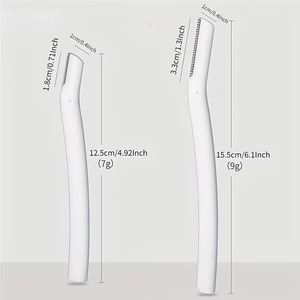 Lot de 4 rasoirs à sourcils pour femmes, rasoirs faciaux, outil de dermaplaning pour l'épilation des poils du visage, moderne - Product Image 2