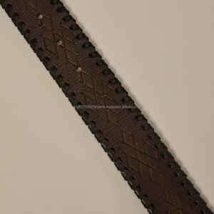 Cinturón de Cuero Trenzado para Hombre, Cinturón de Moda para Jeans - Product Image 2