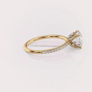 Top Selling Moissanite Engagement <b>Ring</b> for Premium Jewelry Collection Anniversary Occasion and Romantic Present For Sale - Product Image 5