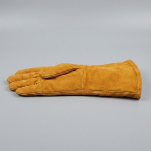 Gants de soudage en cuir de vachette jaune de qualité supérieure, résistants à la chaleur et à l'abrasion, gants de travail de sécurité robustes - Product Image 2