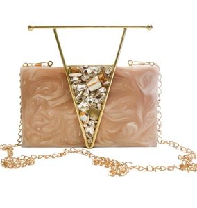 Bolso de Mano Elegante de Resina Hecho a Mano con Diseño Floral Personalizado para Mujer, Bolso de Diseñador de Boutique, Regalo para Fiesta, H a CRAFT - Product Image 6