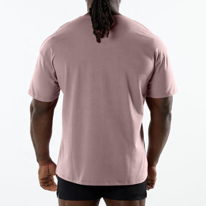 T-shirt unisexe en coton délavé à l'acide, coupe oversize à épaules tombantes, respirant, style hip-hop vintage, col rond, couleur unie, été, grandes tailles - Product Image 6