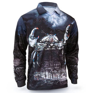 Camisetas de Pesca Personalizadas con el Último Diseño, de Secado Rápido, Sublimadas, Lisas, con su Propio Logotipo - Product Image 1