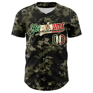 Sublimation Camo Baseball Jersey Breathable 100% <b>Polyester</b> Short Sleeve Custom Team Name All Seasons <b>Shirts</b> - Product Image 2