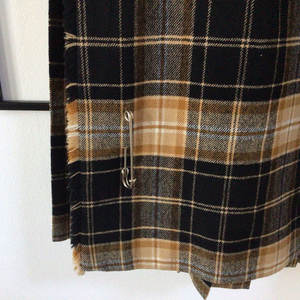 กระโปรงผ้าขนสัตว์สำหรับผู้หญิง ไซส์ 14 ลายสก็อตธอมสัน คาเมล ทาร์ทัน กระโปรงสตรีแบบดั้งเดิม - Product Image 5