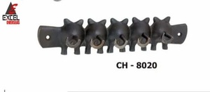 Gancho de hierro fundido para sombreros y abrigos con diseño de manija, para instalaciones estándar en puertas, precio al por mayor - Product Image 2