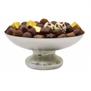 Tazón de metal decorativo hecho a mano para servir chocolate, diseño exclusivo, tazón para servir frutas a precio de mayoreo. - Product Image 5