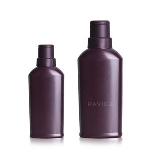 Wholesale Cylinder PET Purple Hair Oil <b>Bottle</b> <b>200ml</b> 400ml with Flip Cap Cosmetic Packaging Factory in Vietnam - Product Image 1