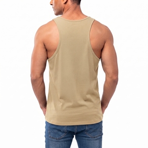 Débardeur de sport en coton pour homme, coutures de qualité supérieure, sans manches, respirant, écologique, séchage rapide, impression numérique, fitness - Product Image 4