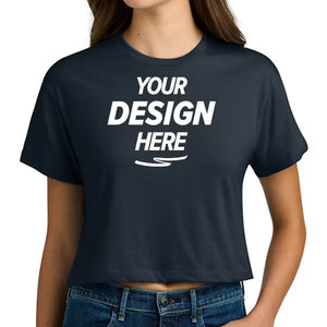 Custom Made Workout Sport Women <b>Crop</b> T-Shirt Summer Breathable Knit Short Sleeve Athletic <b>Crop</b> T-Shirt Bulk Manufacturer - Product Image 4